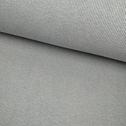 Bündchen 2x2 schmal - Grau