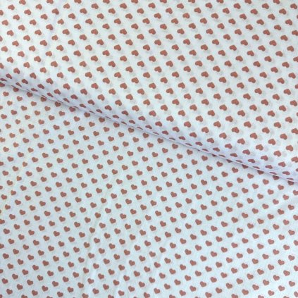 174269 7 bavlna vzorovana srdiecka ruzove na bielom