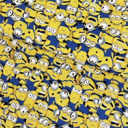 175802 4 bavlna vzorovana mimoni