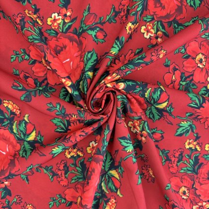 203855 7 tibet ludovy vzor vk cervena