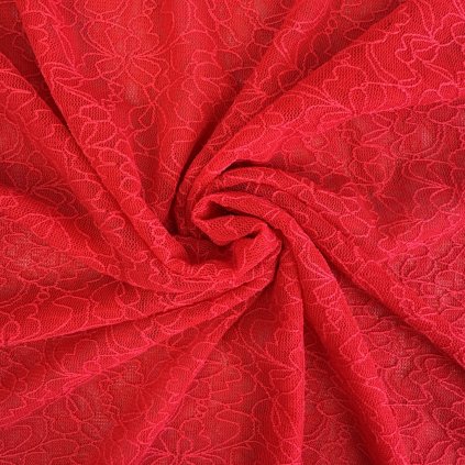 230930 5 krajka dancing s elastanom cervena