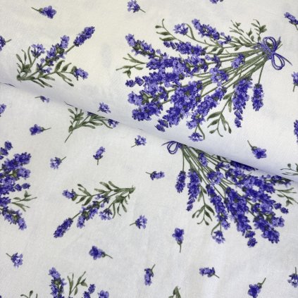 231113 1 bavlna talia levandula kytica na bielom