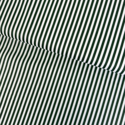 233213 7 bavlna vzorovana pruhy 0 5 cm zelena