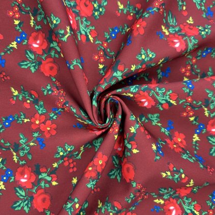 233708 4 tibet ludovy vzor mk bordova