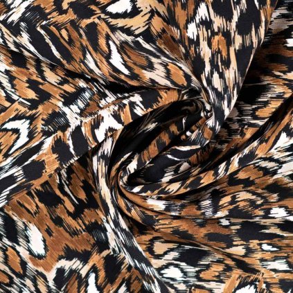 236159 2 viskoza vzor leopard na hnedom
