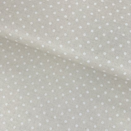 240143 vodeodolna bavlna talia biela bodka na reznom