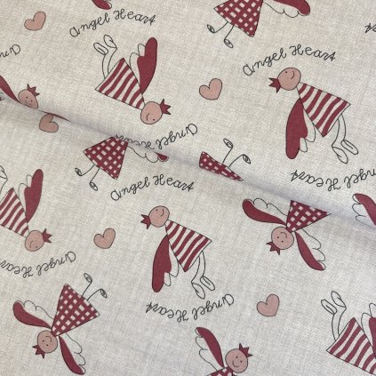 266033 3 bavlna vianoce anjeli na reznom