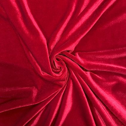 267542 5 zamat velvet cuba s lycrou cervena