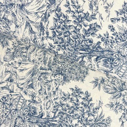 5193 3 spanielska loneta dior motiv modra