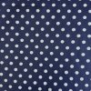 231554 6 bavlna vzorovana bodka 1cm biela na tmavomodrom