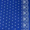233228 5 bavlna ludovy vzor bordura stvorlistok parizska modra