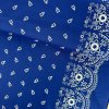 233228 3 bavlna ludovy vzor bordura stvorlistok parizska modra
