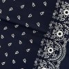 233231 5 bavlna ludovy vzor bordura stvorlistok tmava modra