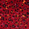 236162 viskoza vzor leopard na tmavo cervenom