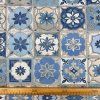 273209 2 bavlna sarah digital 200g kvety patchwork modra