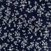 274154 4 bavlna ludovy vzor kvety na tmavo modrom