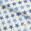 8211 bavlna vzorovana hviezdy modra