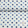 8214 1 bavlna vzorovana bodky 7mm modra