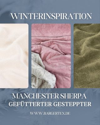 Winterinspiration: Gefütterter Manchester Sherpa mit Lycra🧵 Ein luxuriöser, robuster Stoff mit außergewöhnlicher Struktur...