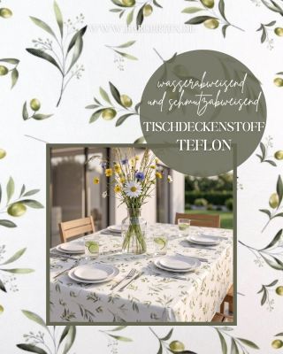 🌿 Praktische Eleganz für jeden Tisch 🌿 Entdecken Sie stilvolle Tischdeckenstoffe mit Teflonbeschichtung in verschiedenen...