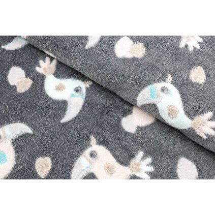 Mintás Babysoft - Papagájszürke