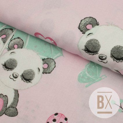 Pamut mintás - Pamut rózsaszín