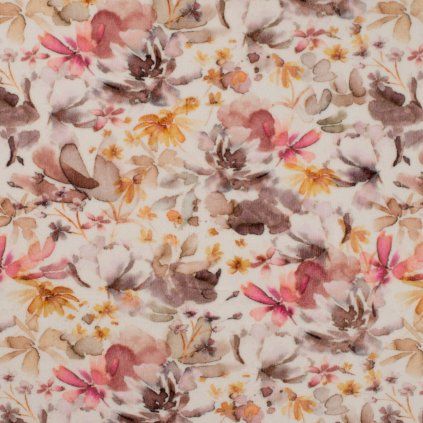 Velúr Nicky Digital romantikus - vajszínű