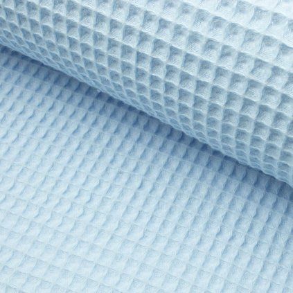 Organikus Waffle pamu - világoskék
