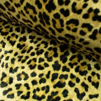 160464 zamat velvet digital leopard zlta