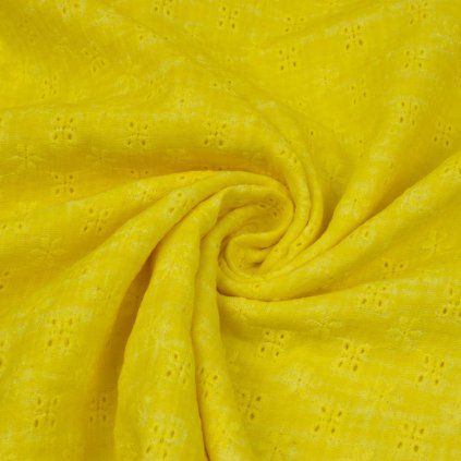 Muszlin Madeira Batika - Sárga