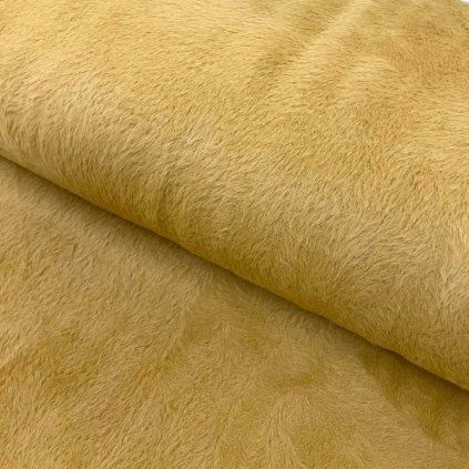 Alpaka kabátanyag - mustársárga