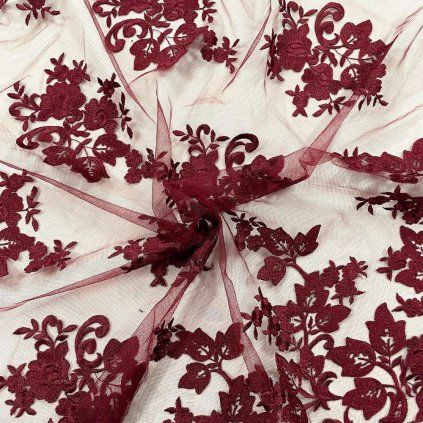 Csipke Viola - bordó