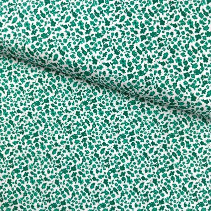 Pamut mintás - Zöld virágok