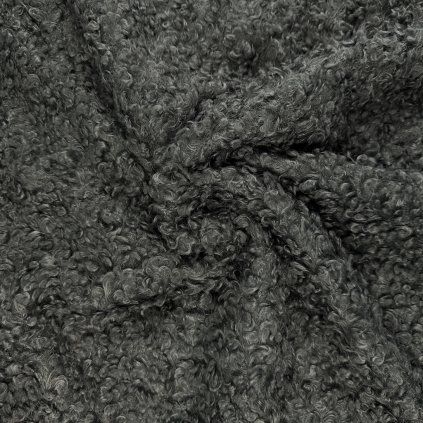 Curly Boucle kabátanyag - Sötétzöld