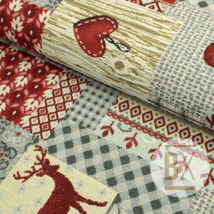 Gobelin - Tirol szürkéspiros