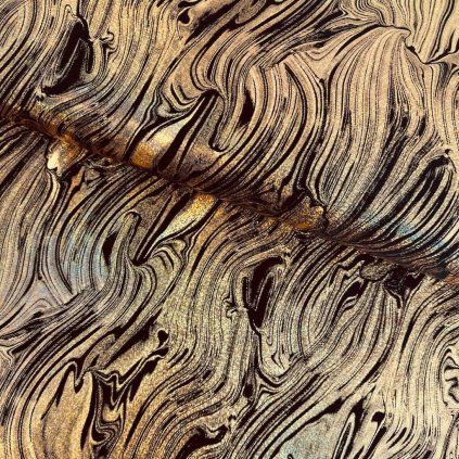 Fürdőruhaanyag YOOP - aranyszínű