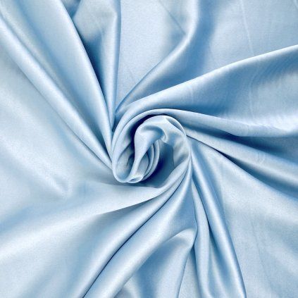 Selyem szatén - világoskék