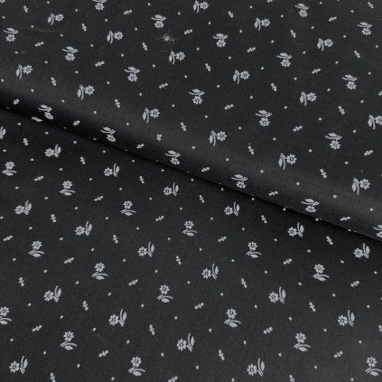 Pamut népi minta - Virág mini színben