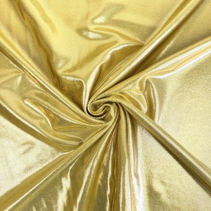 Fürdőruhaanyag SHINE - Sárga arany