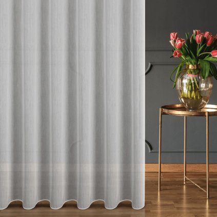 Pabra vitrázsfüggöny anyag h. 300 cm - Fehér