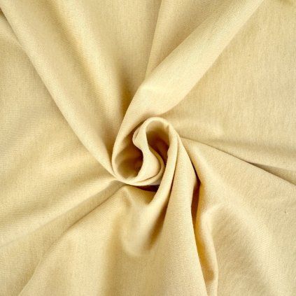 Jerseyanyag lycrával Washed 200g - Mustár sárga