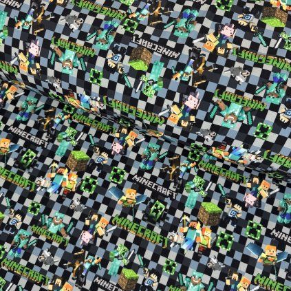 Softshell Digital 280g - Minecraft a szürke színben