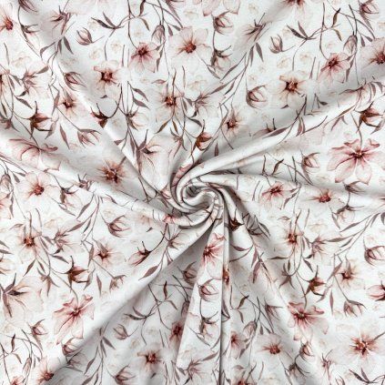 Jerseyanyag Digital - Virágok