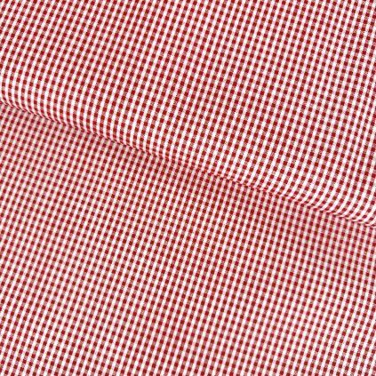 Pamut mintás - Káro piros