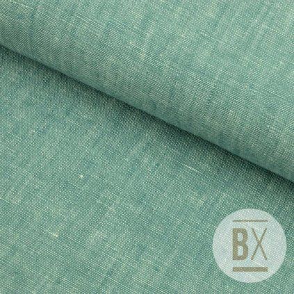 Len Premium MELANGE - Zöld petróleumkék