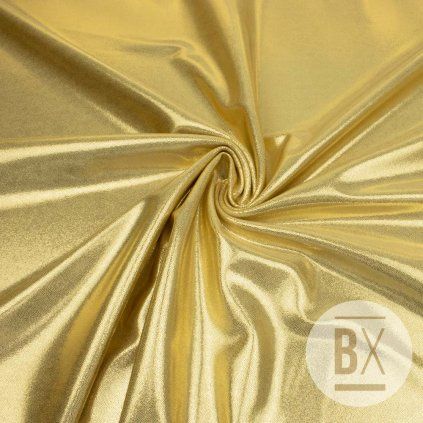 Fürdőruhaanyag SHINE - Aranyszínű világos