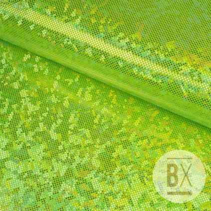 Fürdőruhaanyag SHINE 2D - Zöld alma