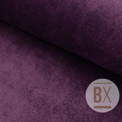 Bársony kárpitanyag - Lila bordó