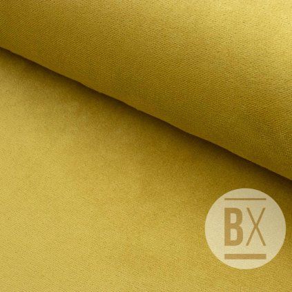 Bársony kárpitanyag - Barna camel színű