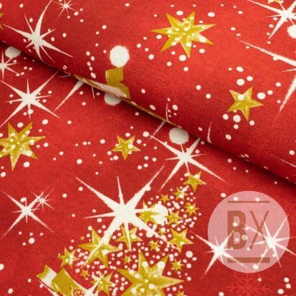 5319 3 spanielska loneta christmas tree red